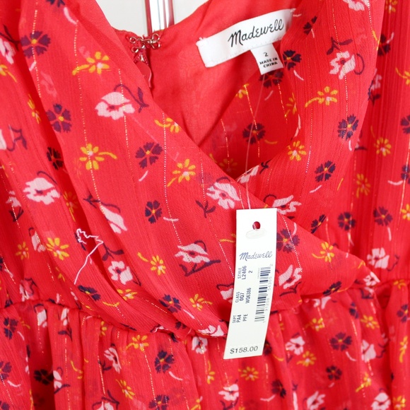 NWT Madewell Long Floral Dress - Party, Event, Wedding - Picture 5 of 8